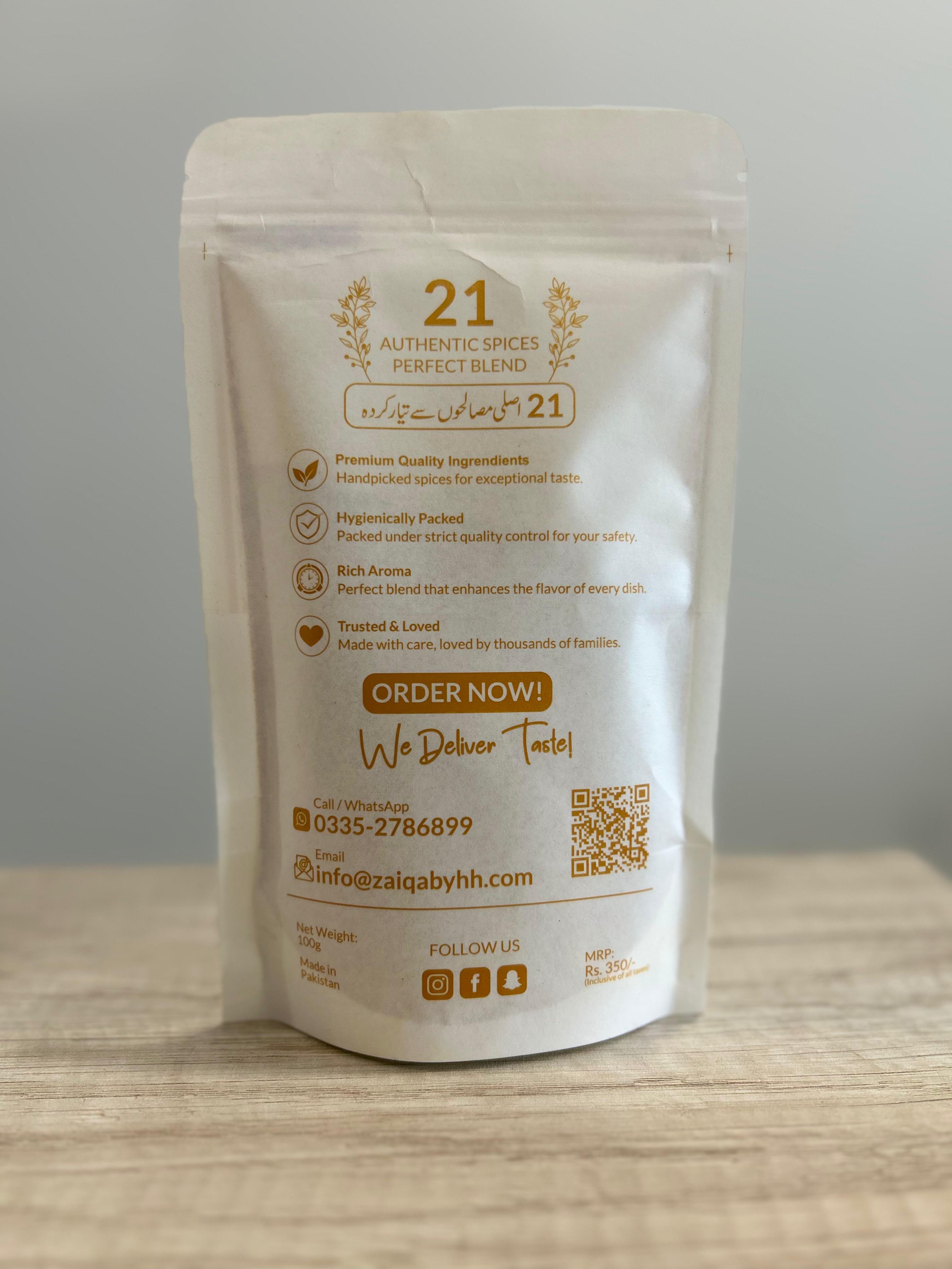 Zaiqa Masala Back